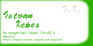 istvan kepes business card